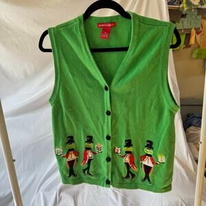 Christmas sweater ugly Christmas sweater vest frog Christmas bintage